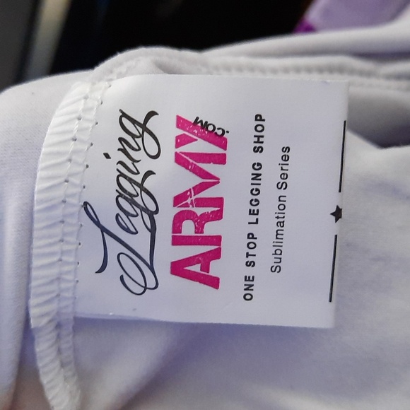 Legging Army Sublimation Series Checkered Cheshire Purple Legging One Size 3-9 - Picture 5 of 6